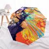 1pc Anime Character Automatic Folding Umbrella with 8 Bone Iron Frame - Portable Tri-Fold Design for Outdoor Use, Perfect Gift for Fans and Travelers.
