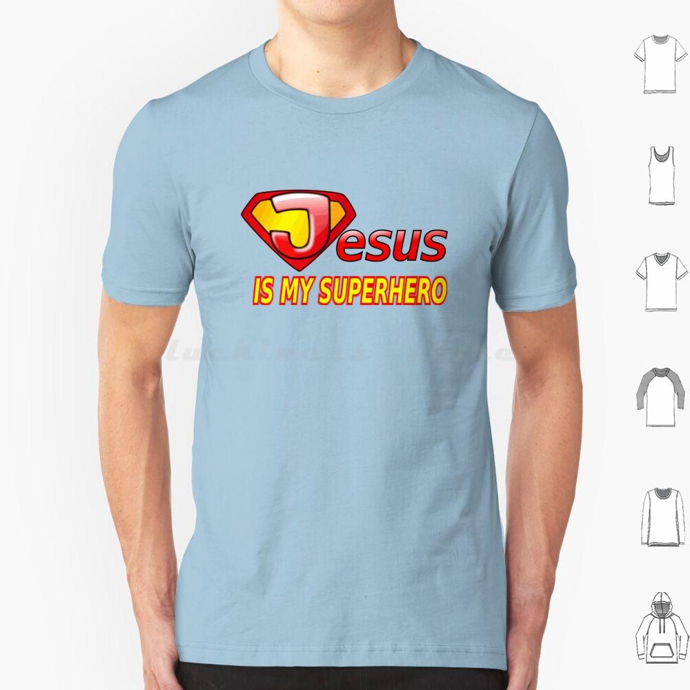 Jesus Ist Mein Superheld T-Shirt Baumwolle Herren Damen DIY Druck Jesus Ist Mein Superheld Jesus Christus Lustig Christlich Jesus Ist Mein