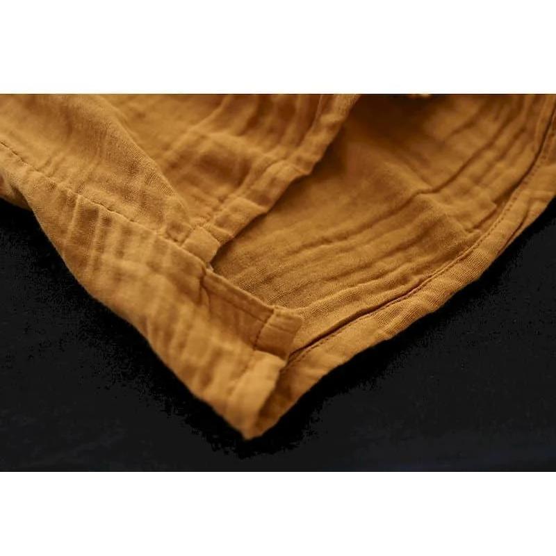 Linen T Shirt Women Art Vintage Print Loose Fashion Casual Short Sleeve Oversized Blouse Summer Trend Thin