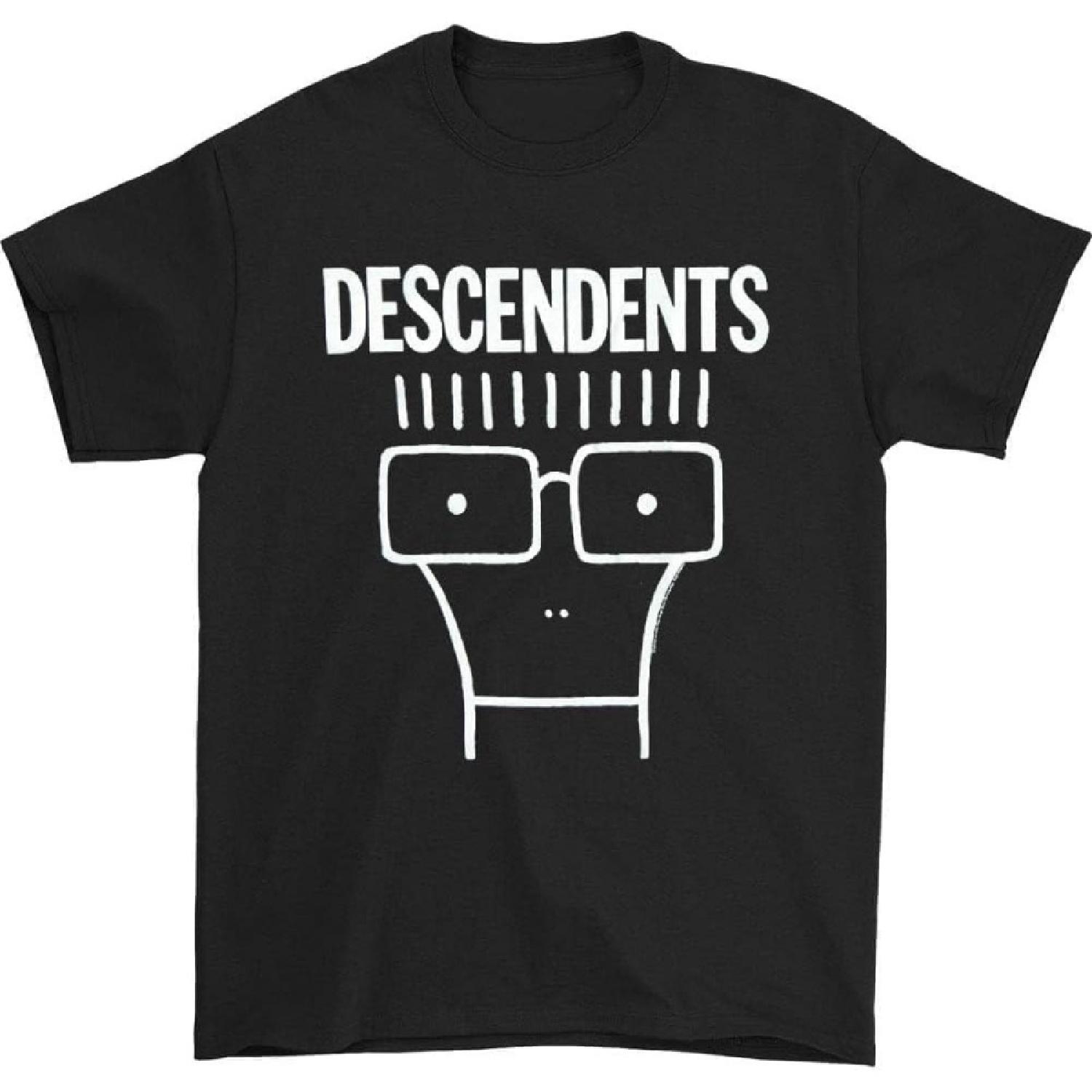 Custom Tshirt Descendents Fashion Crew Neck Short Sleeve Tshirt for Men Cotton Top XXXXXL разноцветный