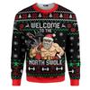 3d Print Santa Claus Playing Hockey Graphic Sweatshirts Men's Merry Christmas Crew Neck Pullover Sweater New In Xmas Hoodie