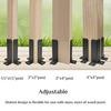 4x4 Wooden Fence Post Anchor Bracket - Heavy Duty Support for Decks and Fencing