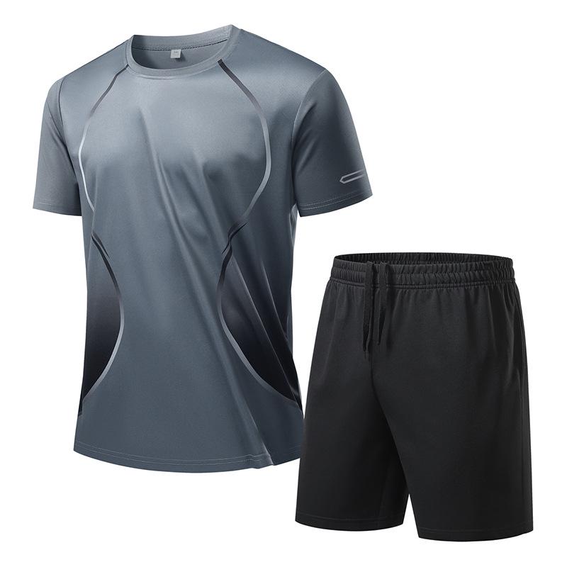 Basketball-Kurzarm-Set im europäischen Stil: Lässiges Sportliches Partner-Outfit