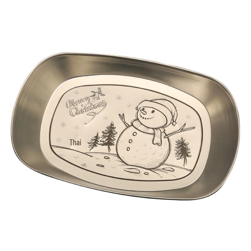 

European Style Metal Snowman Fruit Plate