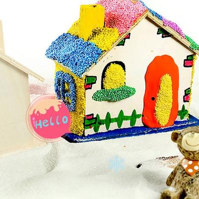 Funny Unfinished Small House Piggy Bank Wooden DIY DIY Painted Storage Jar Handmade White Embryo House Mold Home Decor