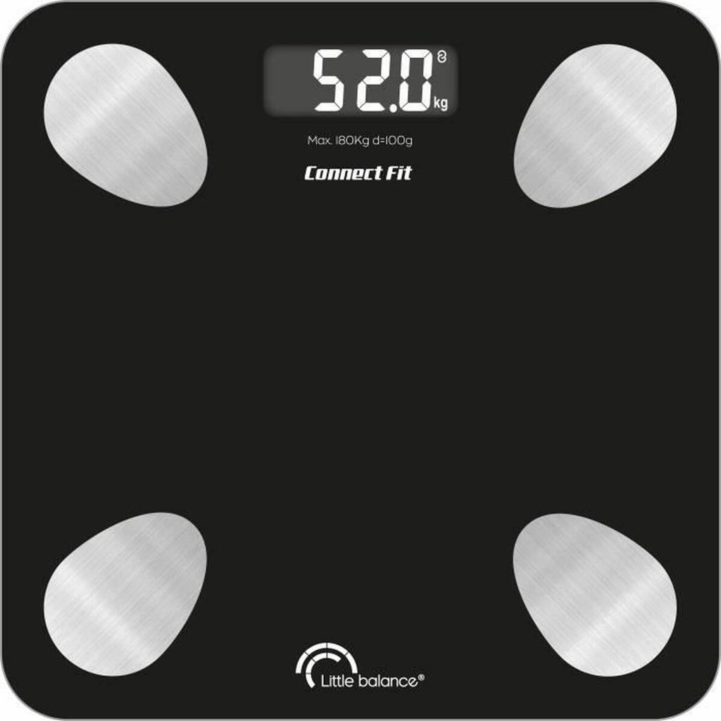 Digital Bathroom Scales Little Balance 8685 Black 180 Kg