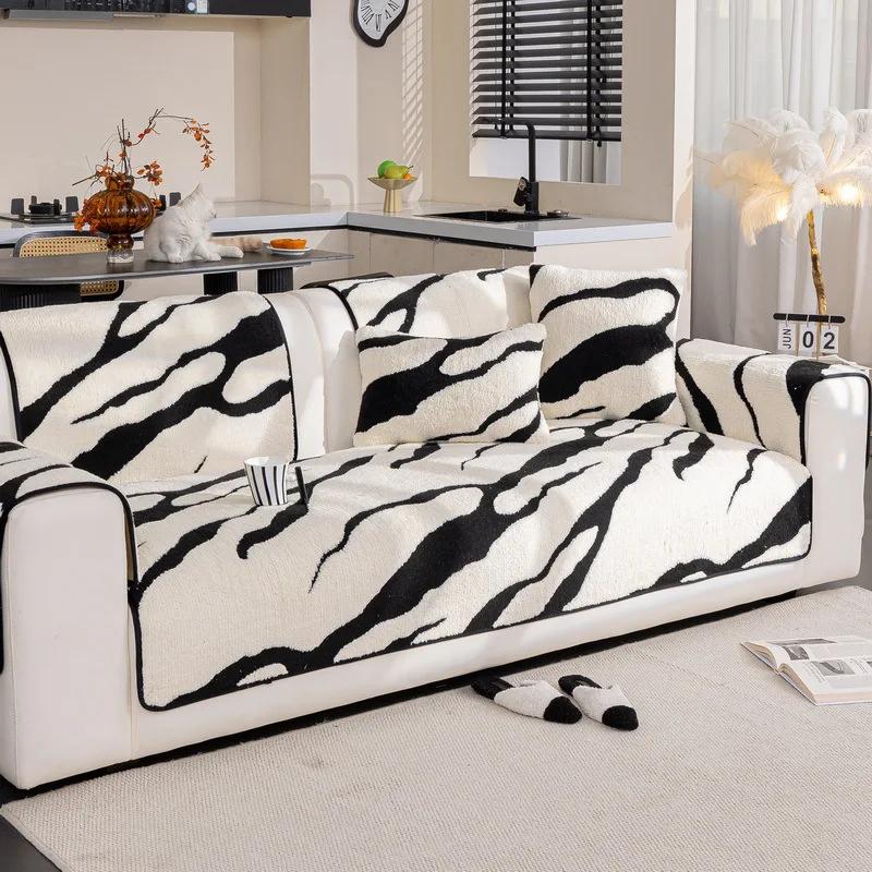 

Современный минималистский скандинавский стиль диванная подушка осенне-зимний сезон хлопковый бархат противоскользящая теплая диванная подушка полный чехол ткань 70x90