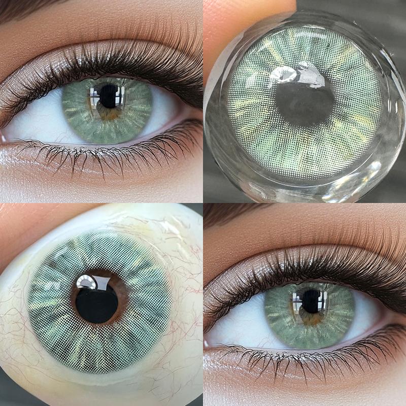 Freshlady Peruvian Grey And Giant Green And Urban Green And Collection 14.0mm Colored Contact Lenses 1 Year Disposable for Daily Wear