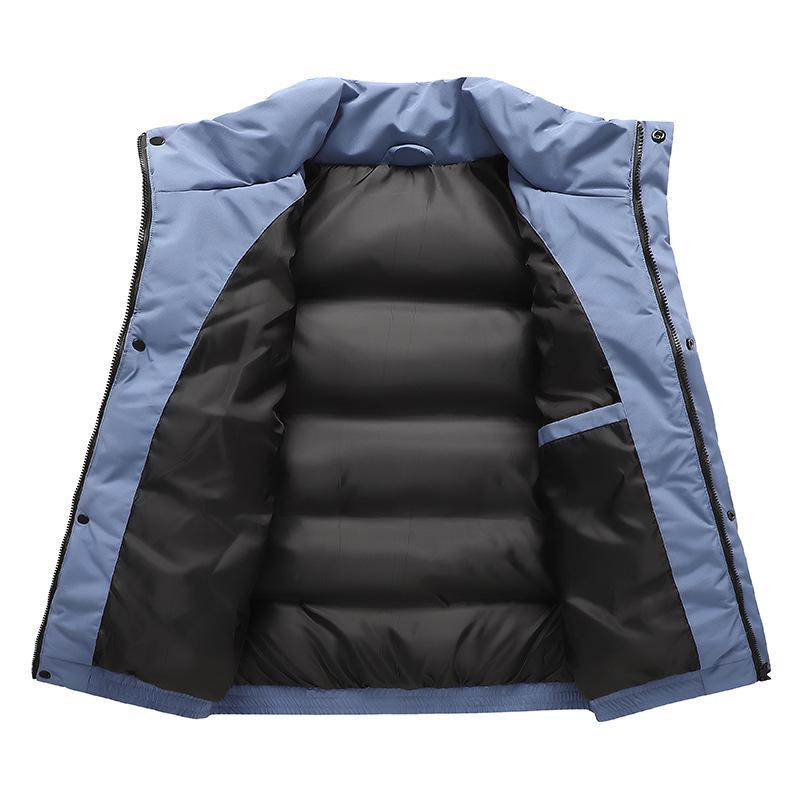 Neue Herbst und Winter Herren Plus Size Baumwolle gefütterte Jacke Lässige Baumwolle gefütterte Jacke Herren Dicke Brotjacke Stehkragen