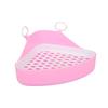 Small Pet Toilet Detachable Triangular Hollow Rabbit Litter Box for Ferrets Hamsters Cats Guinea Pig
