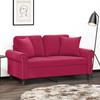 Vidaxl Decorative Cushions, 2 Pcs., Wine Red, 40X40 Cm, Velvet