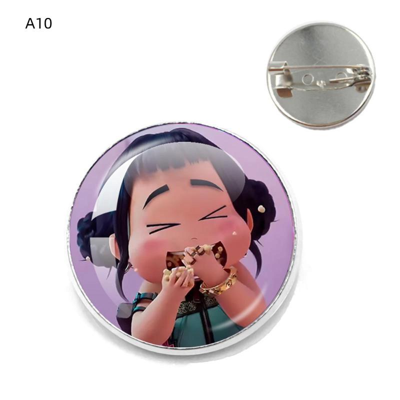 Popular Kpop Movie D-Demon H-Hunters Anime Button Pin Handmade Brooch For Clothes Cartoon Badge Backpack Decoration