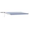 Toldo Retrátil Elétrico Azul Branco Antracite 5 x 3 m