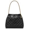 Fleming Logo Magnetic Closure Lambskin Tote Shoulder Bag Women Tote Black 162450-001