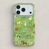 Carino Prato Cane Cartoni Animati Animali Bling Custodia per Telefono Per iPhone 17pro 17ProMax 16 15 14 pro max 13 Glitter Antiurto Morbida Cover