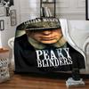 Peaky Blinders Flannel Blanket Super Soft Warm Cozy Blanket for Sofa Bed Office Travel All‑Season Home Decor Gift