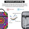 Psychedelic Summer Color Mandala Print Insulated Lunch Bag for Women Children Portable Food Boxes Thermal Lunch Box Tote