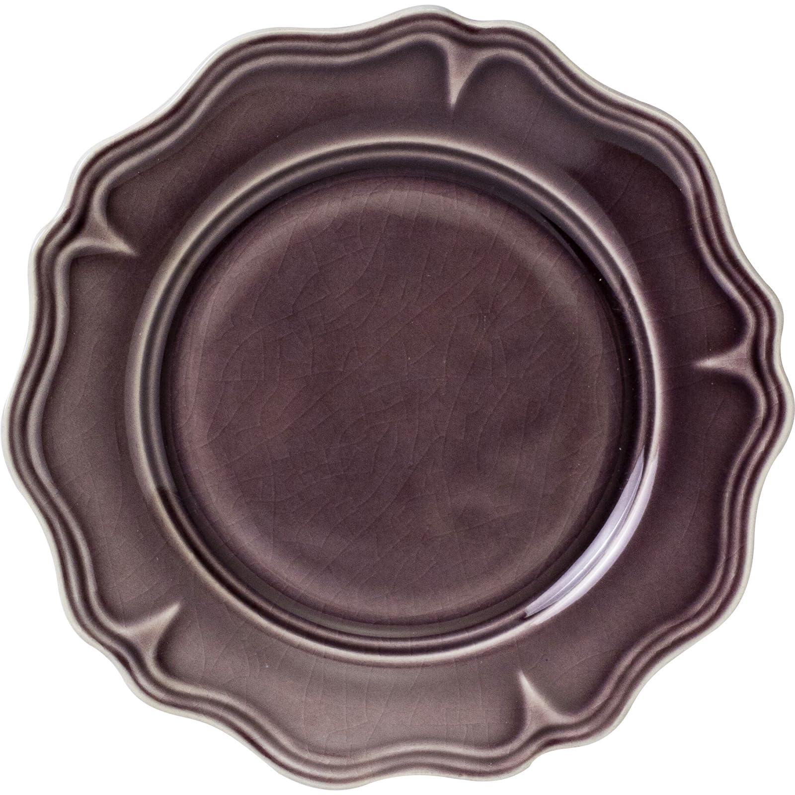 

Minoru Pottery Floraison 130 Plate, Purple