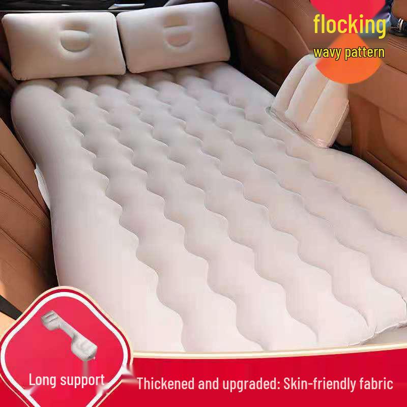 Inflatable Car Mattress for SUV and Sedan - Folding Travel Bed for Sleep and Self-Driving Tours