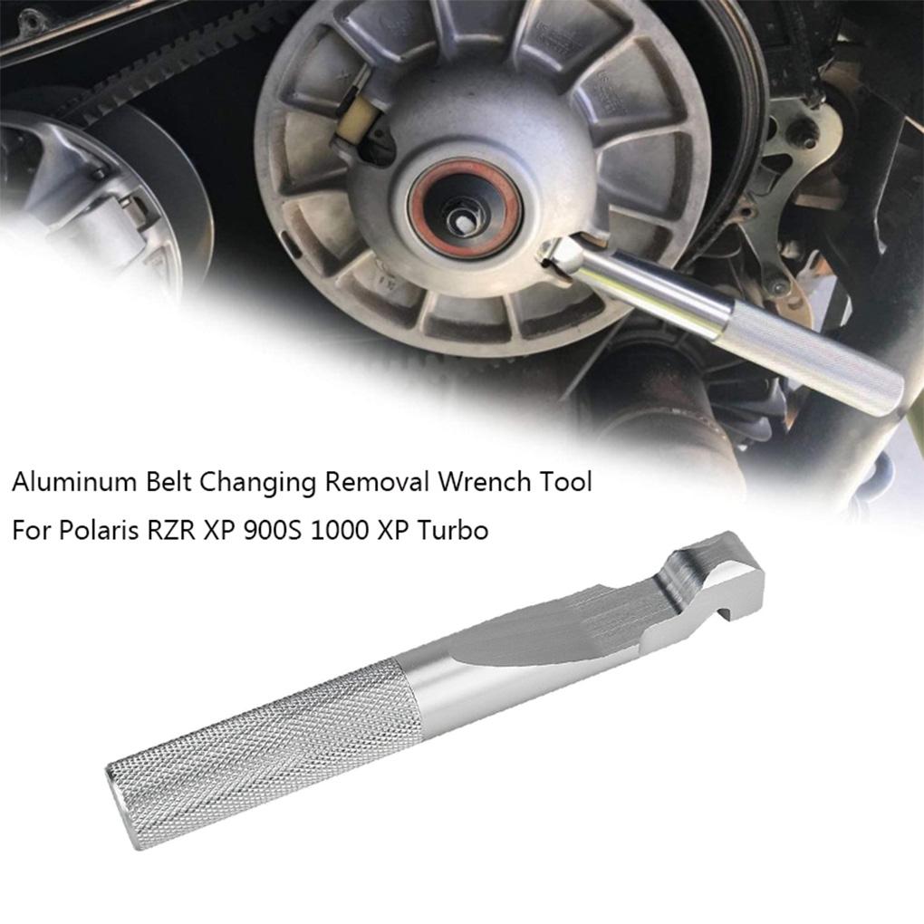 Silver Faster And Easier Belt Replacement Tool For Polaris RZR XP 900S 1000 XP Belt Changing Removal Wrench Tool