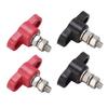 4 Stück Batterieklemmenblöcke 12V 24V Sicher Rot Schwarz Stromanschlussbolzen Batterieverteilerblock