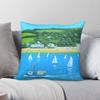 Salcombe Summer Devon Uk Square Pillowcase Polyester Linen Velvet Pattern Zip Decorative Throw Pillow Case Car Cushion Cover
