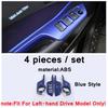 Carbon Fiber Look Car Window Glass Lift Switch Button Decor Cover Trim Sticker ABS Accessories For Toyota C-HR CHR 2016 -