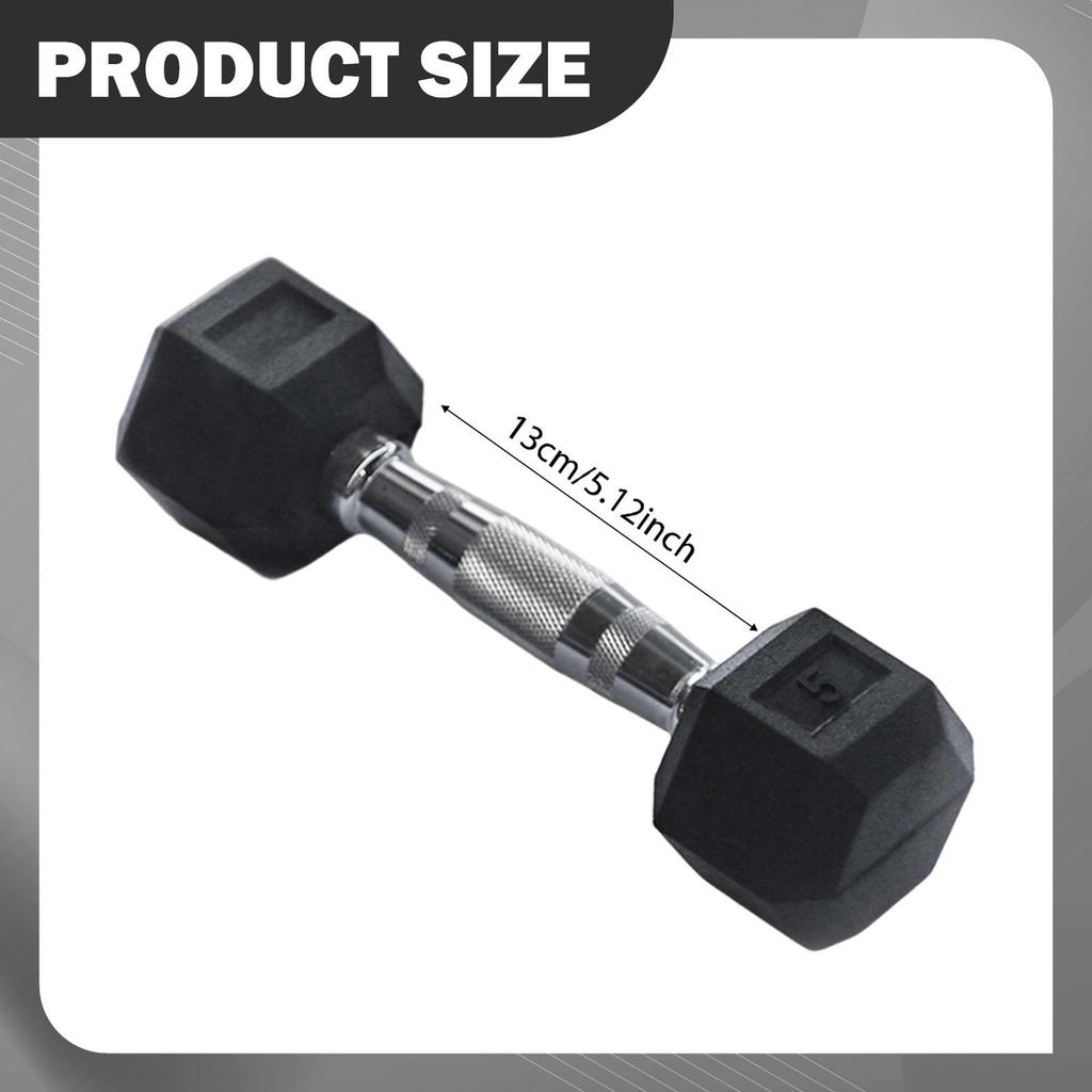 Fitness Dumbbell Hand Weight Training Barbell Octagonal Non-Slip Surface Ergonomic Handle Full Body