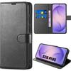 Case for Samsung Galaxy S26 Plus, Flip Case Protection Anti-Scratch Shockproof Black Leather Effect