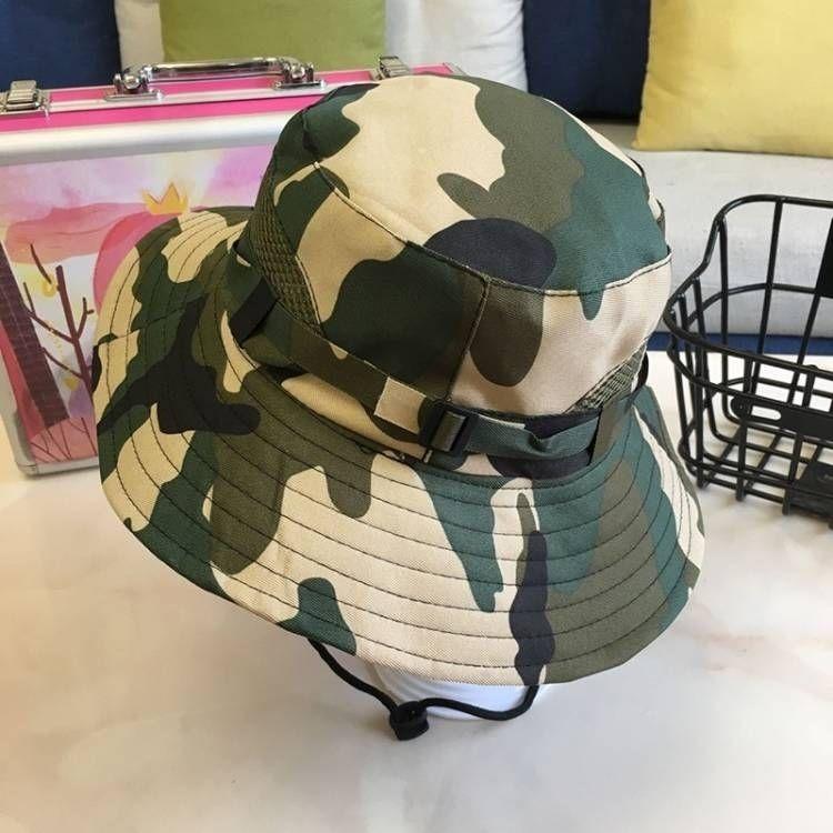 Student Hat Children's Sun Protection Outdoor Camouflage Hat Fishing Sun Protection Fisherman Hat Women's Hat