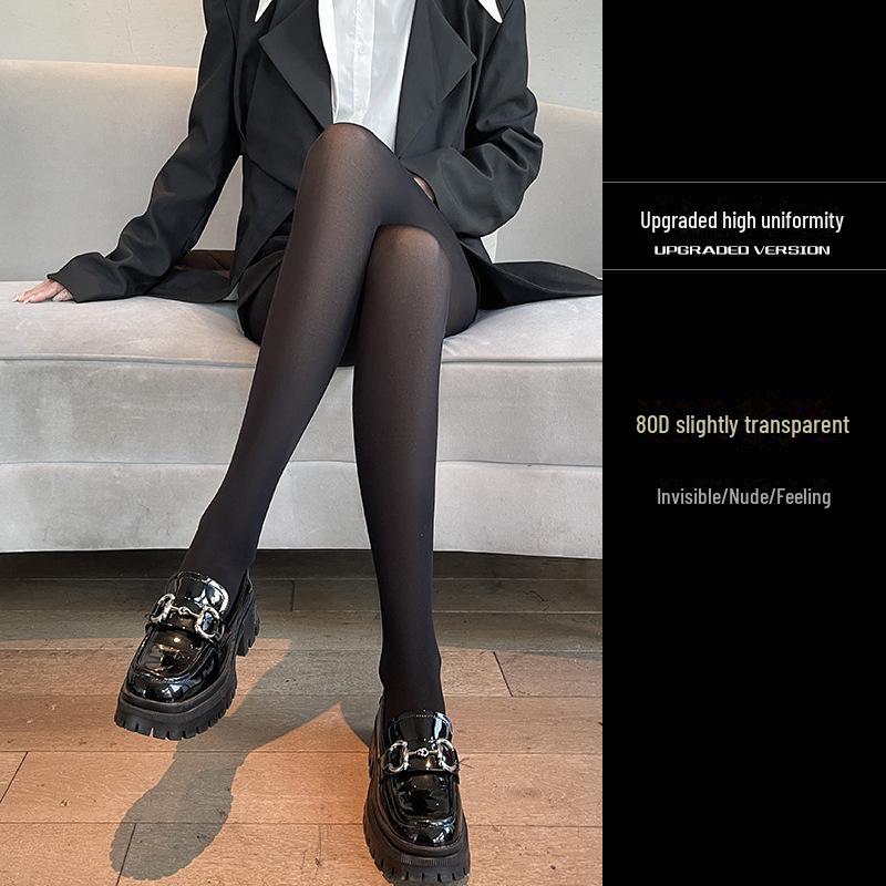 Autumn Women's Sheer Black Anti-Snag Pantyhose - Durable & Sexy for a Bare Legs Look