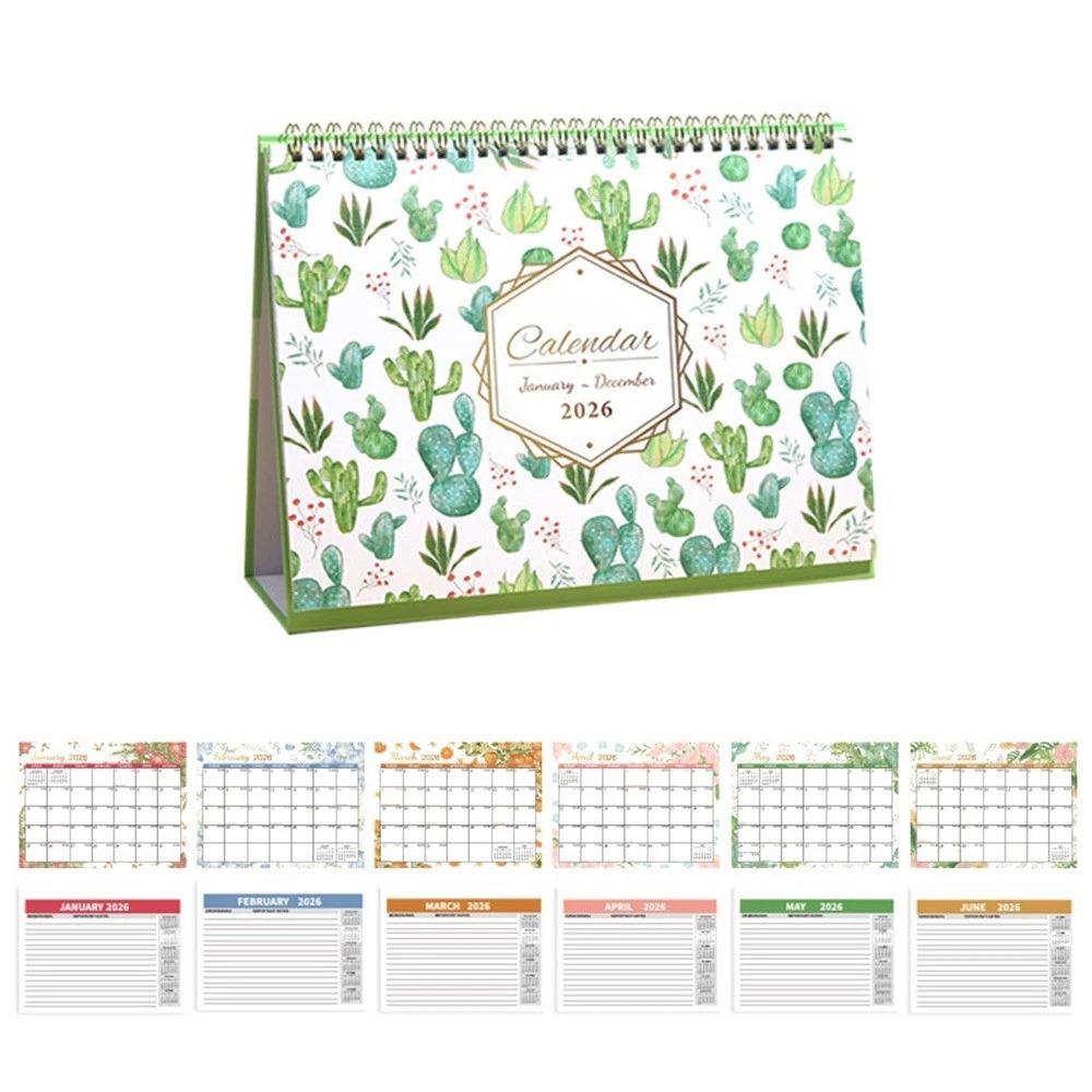 

Міні-календар з товстого паперу, друк, щоденник на 2026 рік, настільний календар, настільні прикраси Style 3