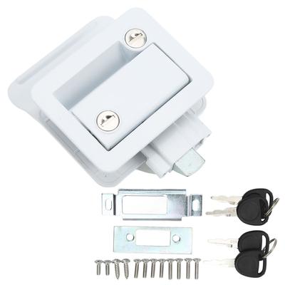 RV Entrance Door Lock Safety Latch Lock Built In Deadbolt Aluminum Alloy for Camper Travel Trailer M