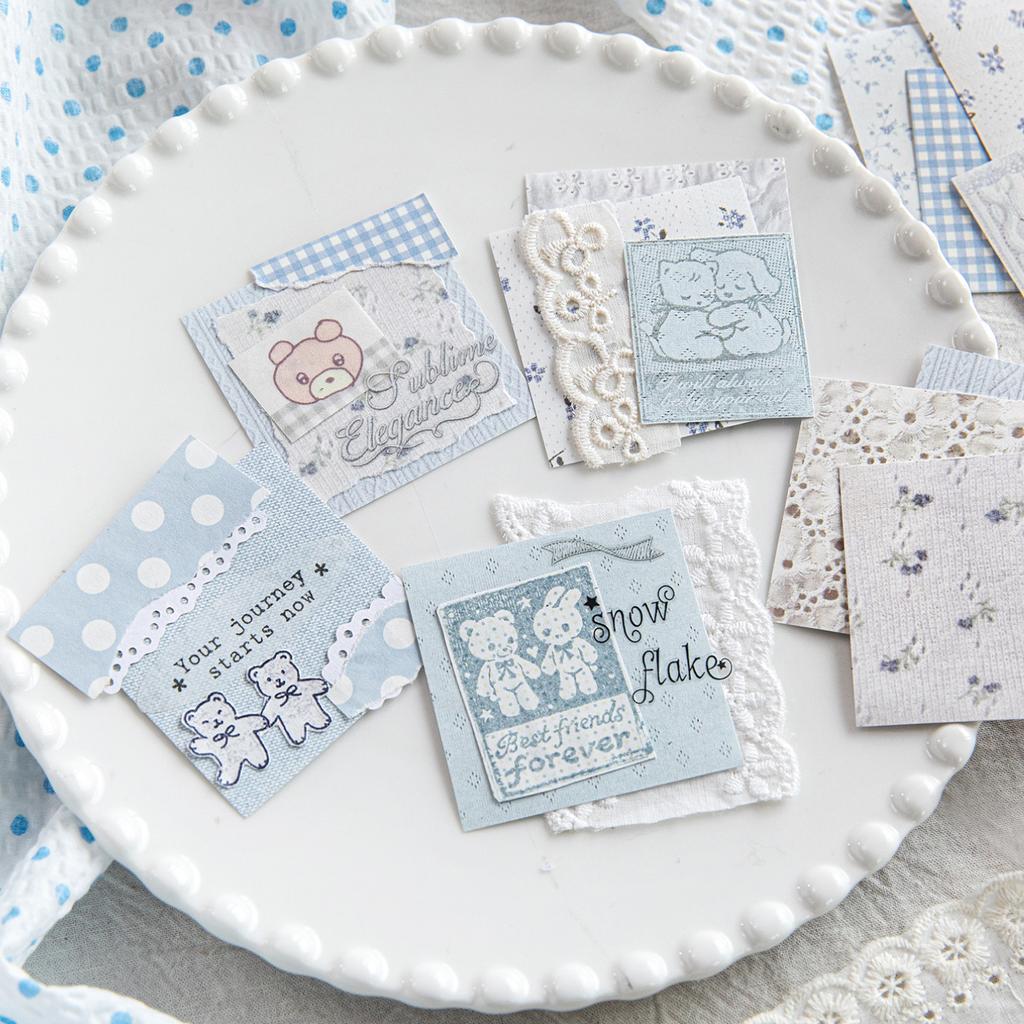 100pcs/lot Memo Pads Material Paper The Revelation of Milk and Salt Junk Journal Scrapbooking Cards Retro Background Decoration