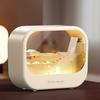 Aroma Diffuser with Landscape, 7 Color Flame Humidifier, 250ml Essential Oil Diffuser with Auto Shut Off, Quiet Mist Humidifier for Home