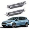 Universal 2Pcs Chrome Car SUV Air Flow Fender Side Vent Decoration Sticker