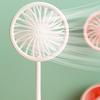 Desk Lamp Small Fan with Adjustable Bendable Pole Stable Base Quiet Motor Cartoon Chick Rabbit Design Dorm Room Fan Light