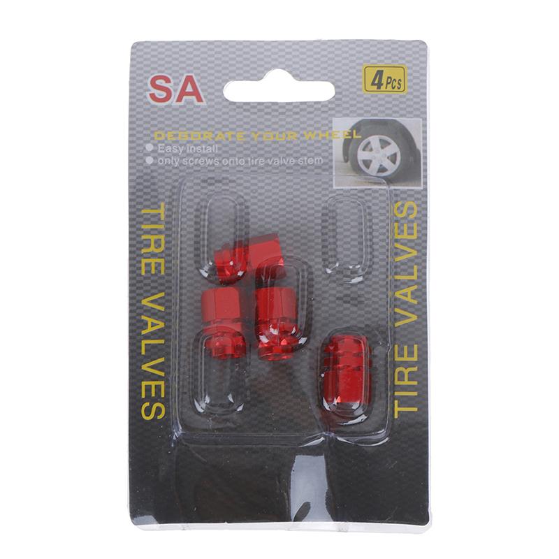 4Pcs Mini Tire Wheel Rims Stem Air Valve Caps Tyre Cover Car Truck Bike