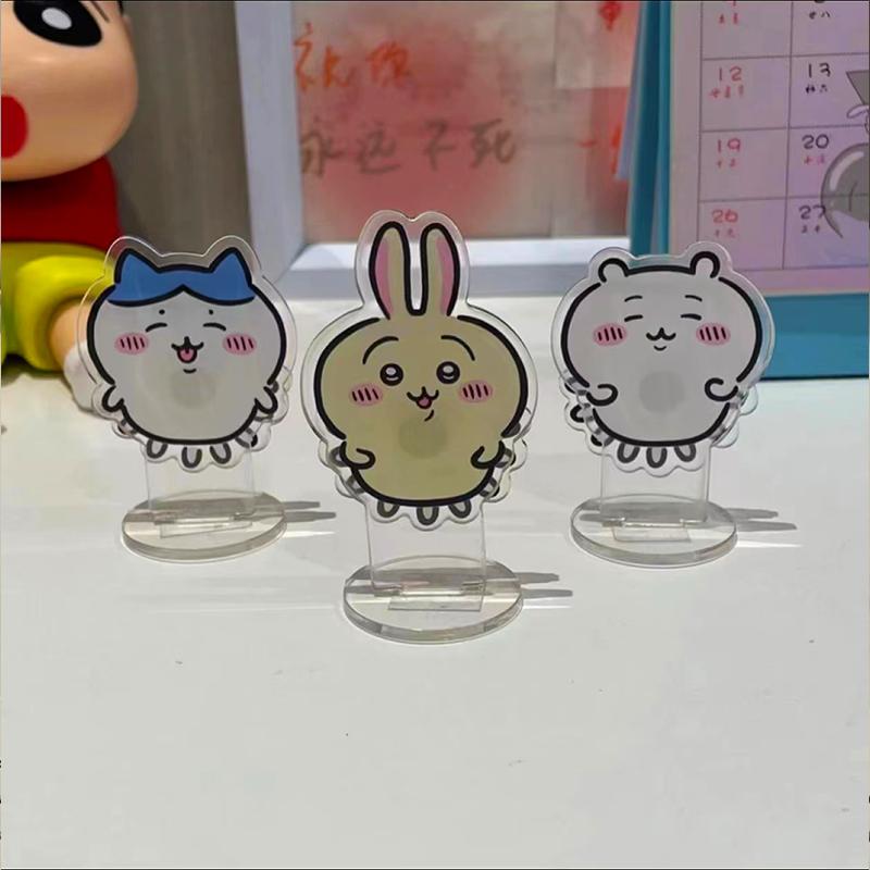 Chiikawa Cute Little Eight Rotatable Stand-up Cartoon Acrylic Desktop Cute Ornaments Decoration Can Run Jiyi Usachi Gift