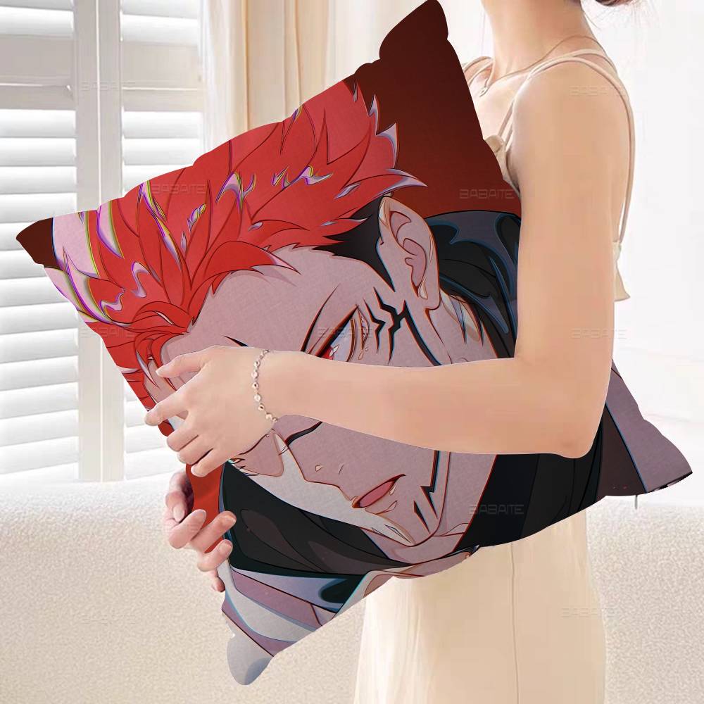 Anime Character Jujutsu Kaisen Ryomen Sukuna Pillow Cushion Cover Pillowcase Living Room Sofa Home Decor Customized