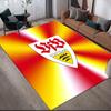 VFB Logo Flanell Teppich, Heim Sofa Dekoration für Wohnzimmer & Schlafzimmer, Rutschfeste Spiel Flanell Bodenmatte für Spielzimmer