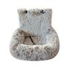 Dog Car Seat Soft Washable Pet Booster Car Seat with Safety Leash Plush Velvet Puppy Car Travel Carrier Bed for Small Medium Large Dogs