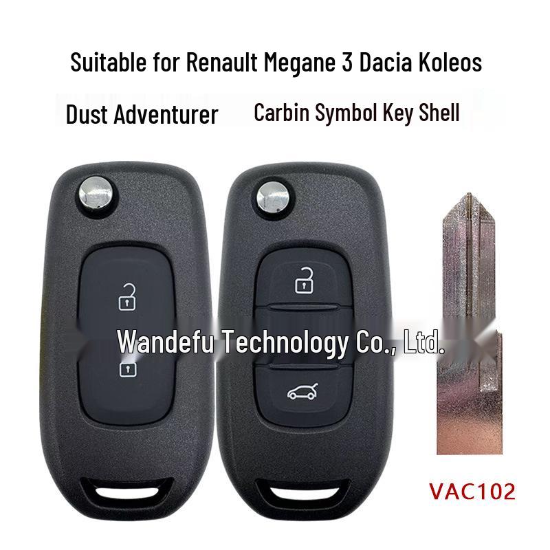 VAC102 Blade for Renault Megane 3, Duster, Kadjar, Koleos Car Key Shell