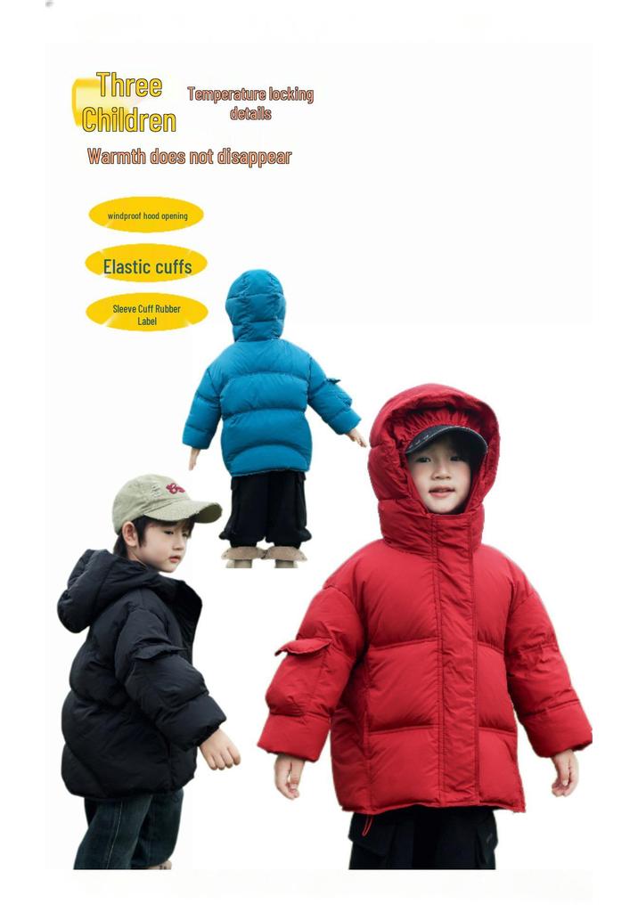 2026 Children's Hooded Down Jacket: Winter-Proof, Heat-Storing, Stylish Warm Coat for Toddlers
