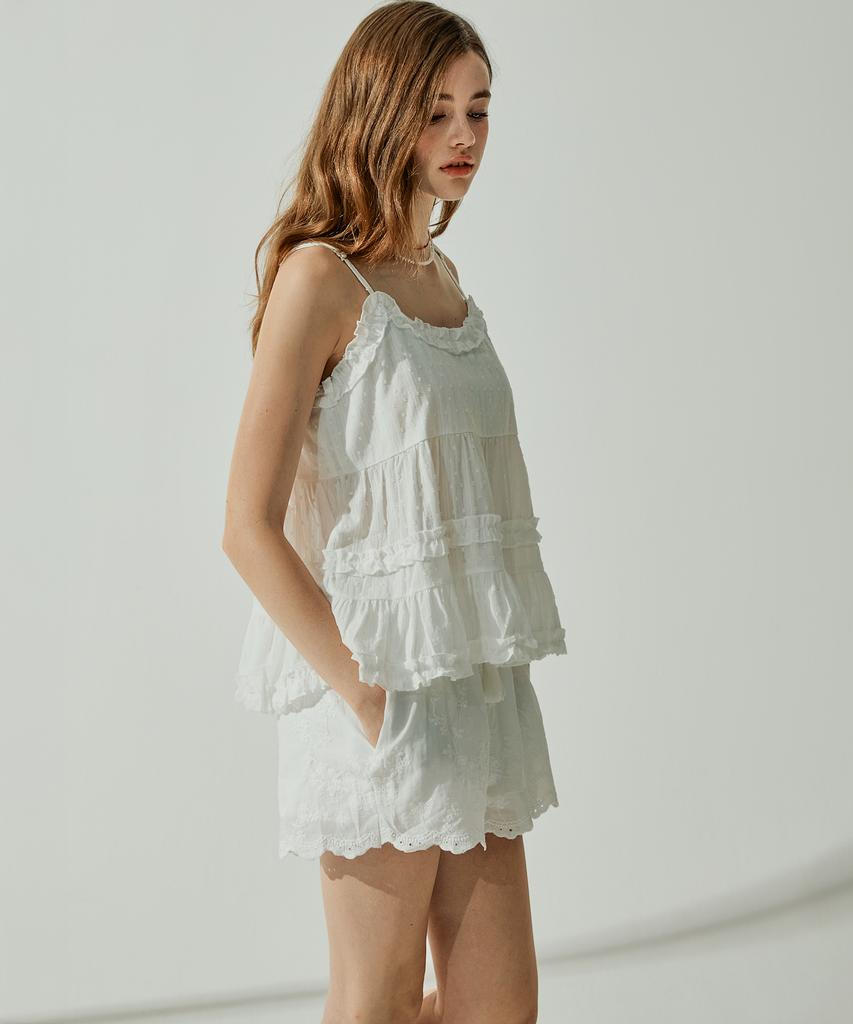 VIKINI VENDER Emily Lace Banding Shorts