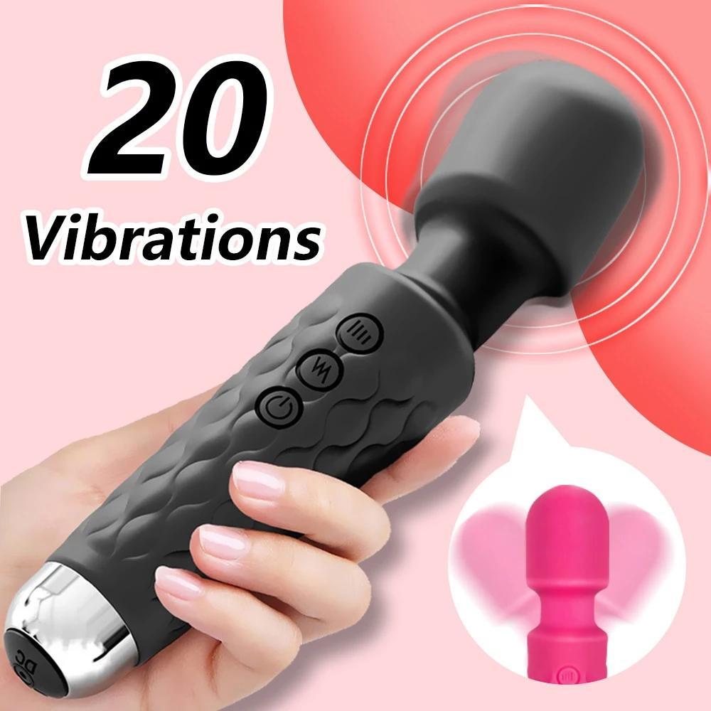 Magic Wand Toys for Adults 18 Masturbator Clitoris Stimulator Vibrators Sex Toys for Women Powerful Body Massge