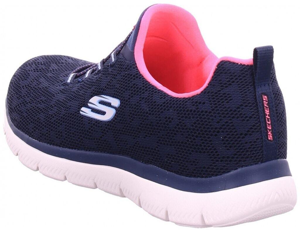 Skechers Leopard Spot navy/hot pink sneakers (149037-NVHP)