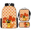 Poppyplaytime Mochila Escolar para Estudante Conjunto de Três Peças Mochila Bolsa Estojo