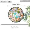 2D Flat Stained Glass Floral Window Decoration Colored Glass Plate, Charming Spring Summer Sun Catcher Home Livingroom Garden Decor, Unique Holiday