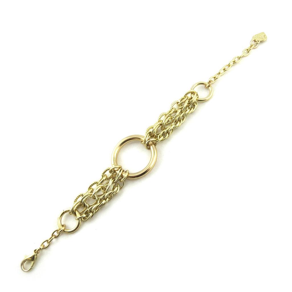 Dolce Vita [N1930] - Złota designerska bransoletka „Antica”.